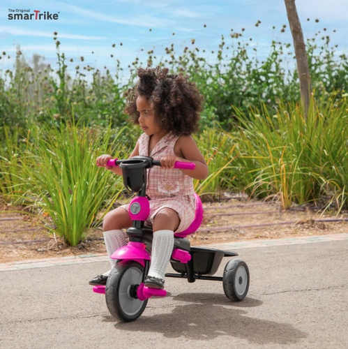 תלת אופן 4 ב 1 דגם סווינג Swing DLX - ורוד 5
