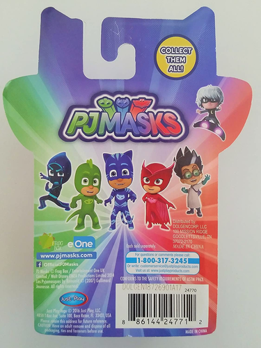 דמות משחק עם גפיים ניתנות להזזה של ילד חתול גיבור הלילה כחול/תכלת 3