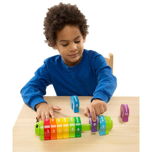זחל לימוד מספרים 0-9 מעץ 11 חלקים 2