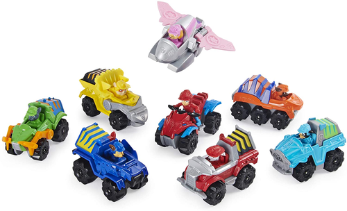 שמונה רכבי מתכת ודמויות DINO RESCUE של כלבלבי יחידת החילוץ 1