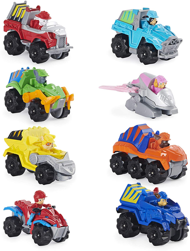 שמונה רכבי מתכת ודמויות DINO RESCUE של כלבלבי יחידת החילוץ 3