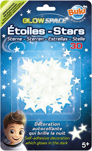 למעלה מ 30 מדבקות 3D זוהרת בחושך - כוכבים 1