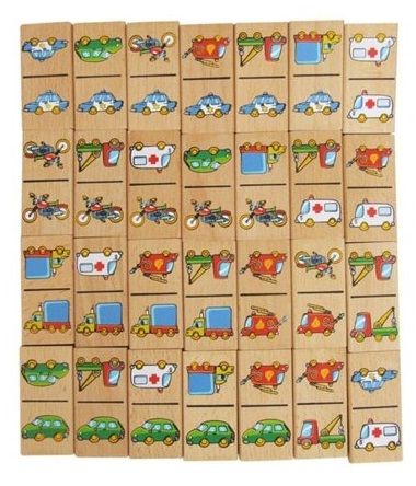 דומינו כלי תחבורה קלאסי 28 חלקים 2