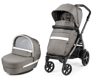 סט עגלה תינוק בוק פלוס עלית פרימיום Elite Premium מהדורה מיוחדת - צבע City Grey