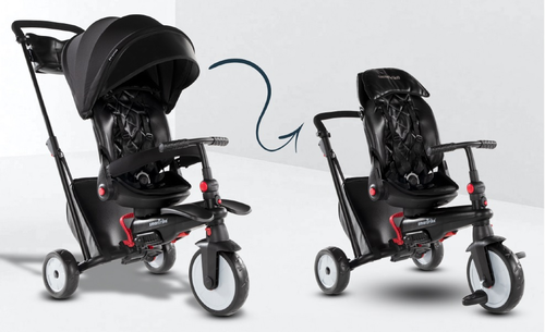 תלת אופן מתקפל ונשכב 6 ב 1 דגם SmarTrike STR7 - שחור 3