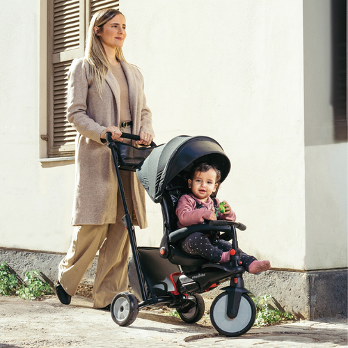 תלת אופן מתקפל ונשכב 6 ב 1 דגם SmarTrike STR7 - שחור 7