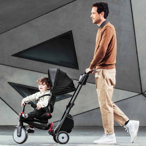 תלת אופן מתקפל ונשכב 6 ב 1 דגם SmarTrike STR7 - שחור 9