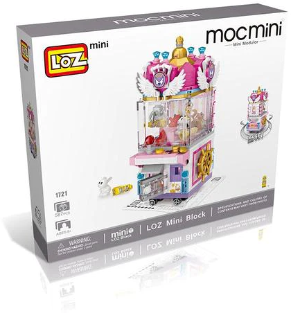 משחק הרכבה ובניה עם 587 מיני אבנים - מכונת בובות 4