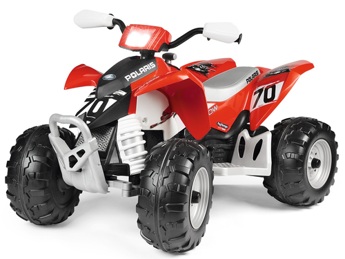 טרקטורון לילדים פולאריס אאוטלאו Polaris Outlaw 330W עם פנס LED ואפקטים קוליים - אדום 1