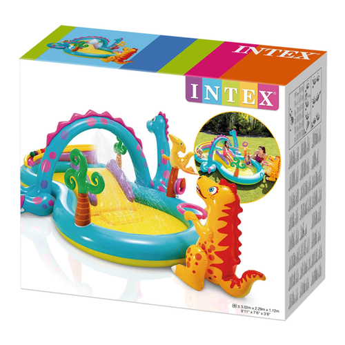 מרכז פעילות ובריכה מתנפחת לילדים - דינולנד דגם 57135 5