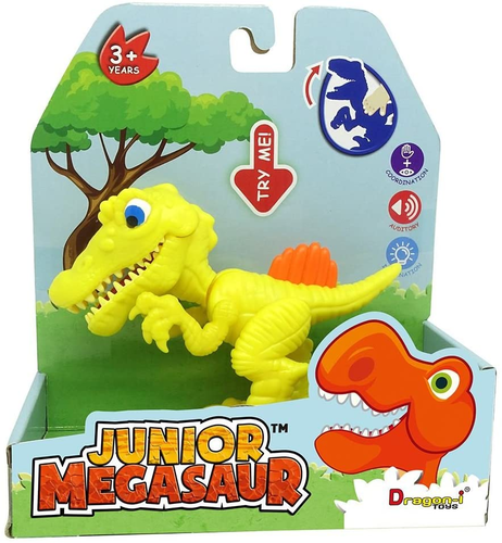 מיני דינוזאור ספינוסאורוס מסדרת מגה זאורים Dragon-I Toys - צהוב 2