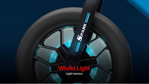 אופני איזון Spark עם אורות LED בגלגלים, מושב וידית מתכווננים - כחול 7