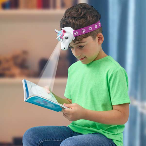 פנס ראש לטיולים חד קרן עם אפקטים קוליים וכיוונון מצבים 3