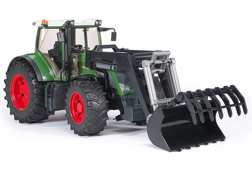 טרקטור חקלאי FENDT 936 עם כף מתרוממת ונפתחת לאיסוף ושליטה על ההגה עם מוט חיצוני - לילדים ולאספנים 1