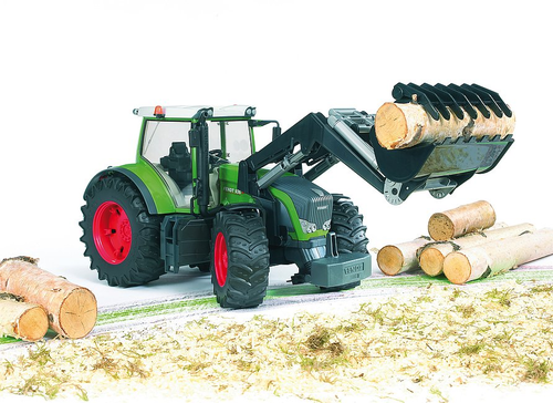 טרקטור חקלאי FENDT 936 עם כף מתרוממת ונפתחת לאיסוף ושליטה על ההגה עם מוט חיצוני - לילדים ולאספנים 3