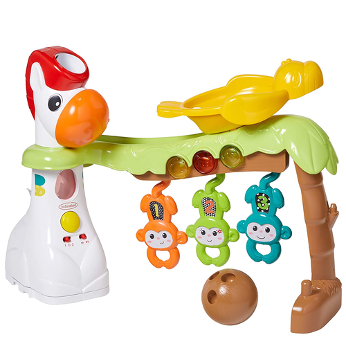מרכז התפתחות אורקולי Grow-With-Me 4 in 1 פלילנד עם משגר ו 5 כדורי משחק 5