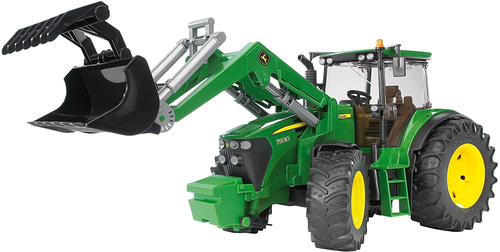 טרקטור חקלאי ברודר John Deere 7930 עם כף העמסה קדמית עולה ויורדת - לילדים ואספנים  2