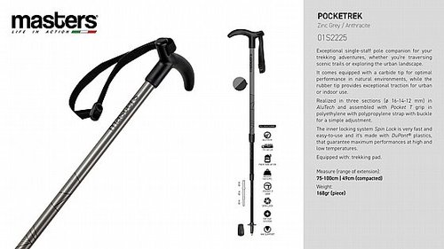 מקל הליכה יחיד POCKETREK