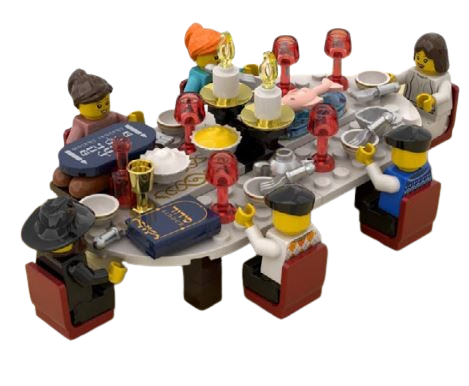 לגו יהודי שולחן שבת