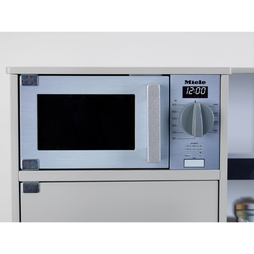 מטבח עץ גדול לילדים Miele עם אורות וצלילים, תנור, מיקרו, מכונת קפה, כיור + 11 אביזרים 4
