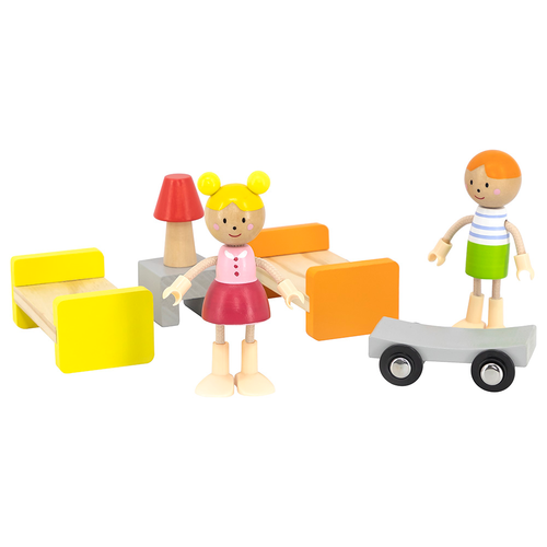 בית בובות פתוח 3 קומות עם מגוון גדול של ריהוט ואביזרים ו 4 בובות  3
