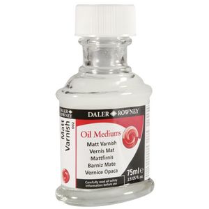 לכה מט לצבעי שמן 75 מל Daler Rowney -Matt Varnish