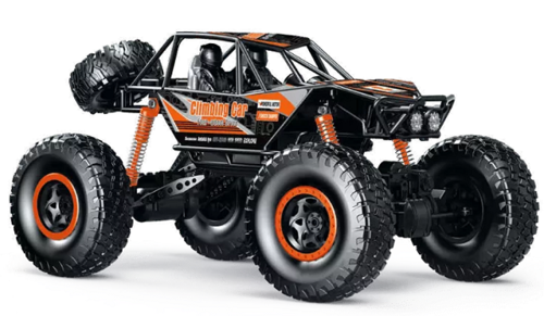רכב שטח 4X4 CLIMBING CAR PRO מטפס על סלעים עם שלט רחוק וסוללות נטענות- כתום 1
