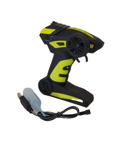 מכונית עם שלט ופונקציה שמדמה סילון TURBO JET CAR - צבע טורקיז 4