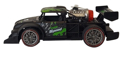 מכונית עם שלט ופונקציה שמדמה סילון TURBO JET CAR - צבע שחור 2