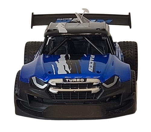 מכונית עם שלט ופונקציה שמדמה סילון TURBO JET CAR - צבע כחול 3