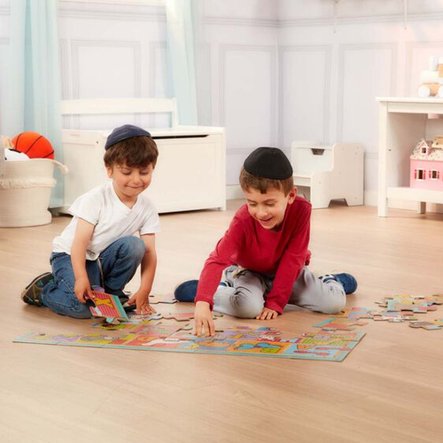פאזל רצפה 35 חלקים מחומרים ממוחזרים - אותיות ה ABC 5