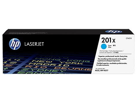 טונר כחול HP 201X Toner CF401X