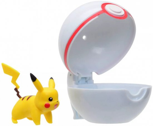 דמות פעולה של פוקימון עם כדור בליסטר - PIKACHU + PREMIER BALL 1