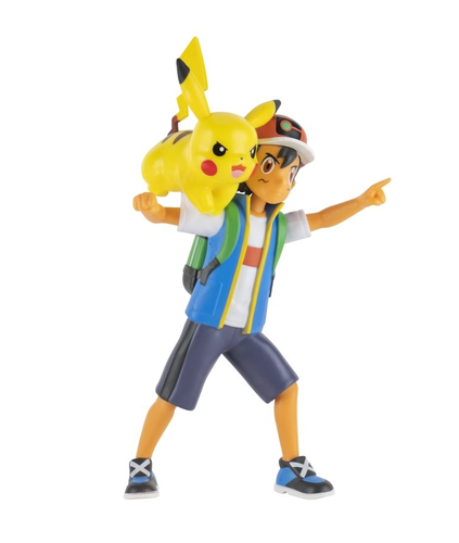 זוג דמויות פעולה של פוקימון - ASH + PIKACHU 1