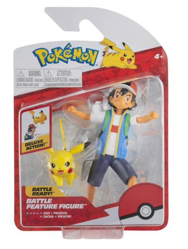 זוג דמויות פעולה של פוקימון - ASH + PIKACHU 2