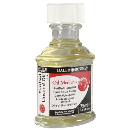שמן פשתן מזוקק 75 מל Daler Rowney-Purified Linseed Oil 
