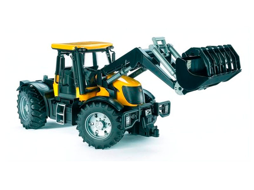 טרקטור JCB Fastrac עם כף מתרוממת ונפתחת ושליטה על ההגה עם מוט חיצוני - לילדים ולאספנים 2