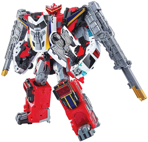 טובוט GIANT V ג'איינט וי - רובוטTOBOT לוחם ענק שמשתנה לשלושה רכבי חירום שונים, כולל גרזן 1