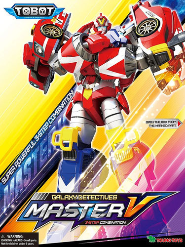 טובוט MASTER V מאסטר וי - רובוט TOBOT לוחם גדול שמשתנה למטוס או ג'יפ או מכונית מרוץ 6