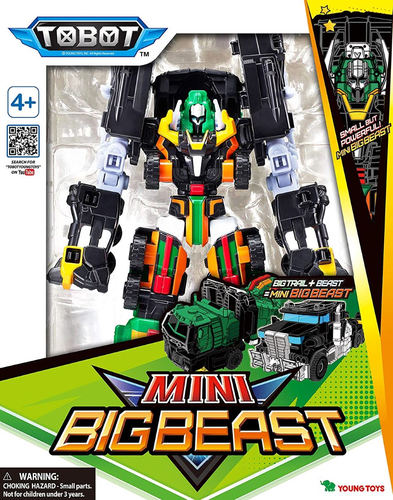 טובוט מיני BIGBEAST ביג ביסט - רובוט לוחם TOBOT שמשתנה לשתי משאיות שונות 5