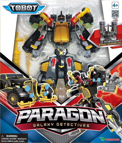 טובוט PARAGON פאראגון - רובוט TOBOT לוחם שמשתנה למכונית קלאסית, כולל חרב או מבצר 5