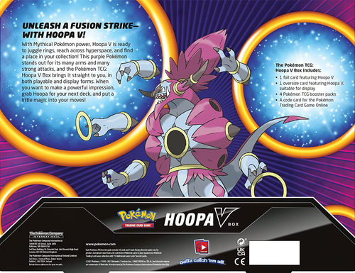 ערכה למשחק קלפים פוקימון - HOOPA V BOX 2