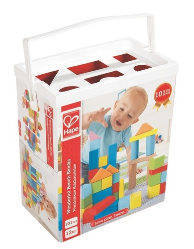 סט 101 קוביות עץ צבעוניות לבניה 5