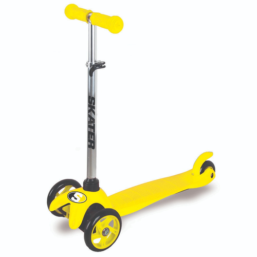 קורקינט 3 גלגלים עם כידון מתכוונן Cool Basic SCOOTER - צהוב 1