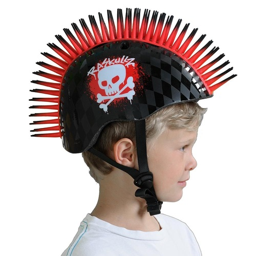 קסדת ילדים בעיצוב 3D עם פתחי אוורור לגיל 5+ - מוהק פיראט אדום 4