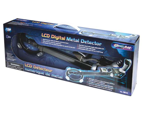גלאי מתכות דיגיטלי מתכוונן עם צג LCD בעל תאורת לילה והתראת קול לחוקר המתחיל  2