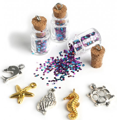 ערכת יצירה DIY להכנת זוג צמידים נוצצים בעיצובים מבריקים 2