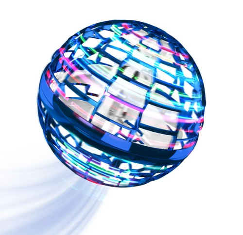 כדור מעופף Flying ball עם אורות לדים צבעוניים ושלט בטיחות  1
