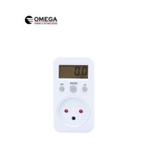 מד צריכת חשמל דיגיטלי שקע תקע Omega