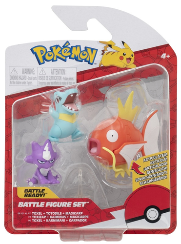 מארז 3 דמויות פעולה - TOXEL + TOTODILE + MAGIKARP מפוקימון  2